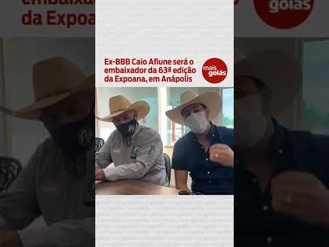 Ex-BBB Caio Afiune será o embaixador da 63ª edição da Expoana, em Anápolis