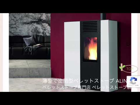 群馬県前橋市 ペレットストーブ 薄型で密閉型のストーブ エディルカミンALINA E