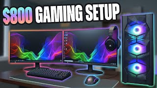 $800 FULL Gaming Setup (PC, Monitor, Keyboard, Mouse, Headset)