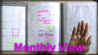 DIY Composition Notebook Planner Monthly View