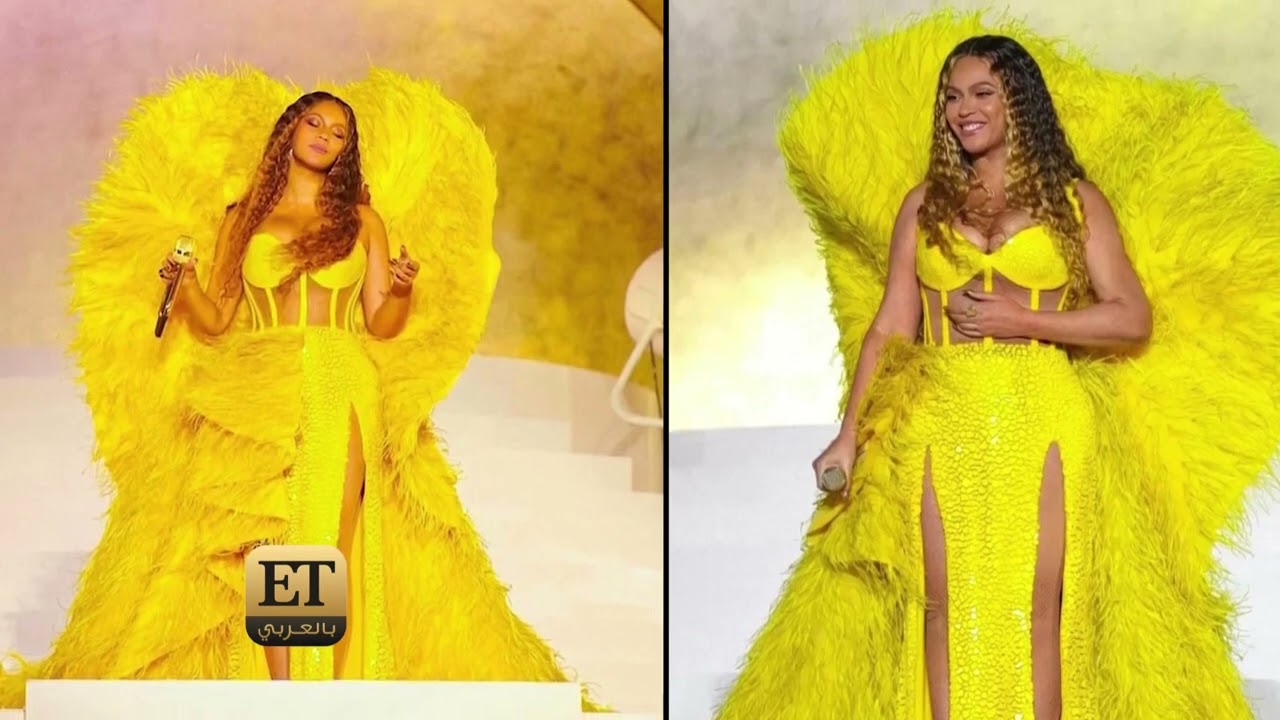 أتيليه زهرة وشهرين من العمل على فستان بيونسيه الأصفر 💛