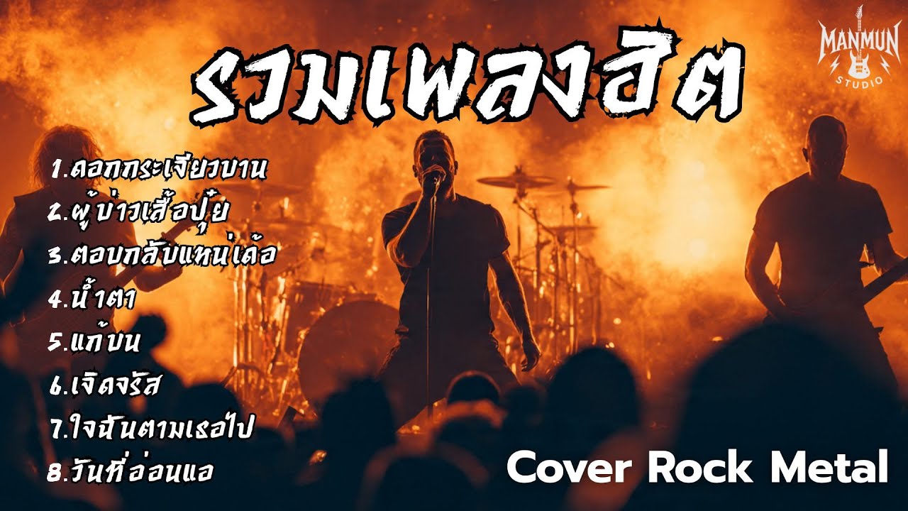รวมเพลงฮิต Cover Rock MetalเอาเพลงดังมาCover หนัก สไตล์ Manmun Studio Vol.7