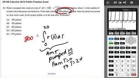 AP AB Calculus 2012 Multiple-Choice 81