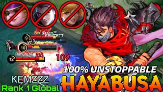 I'm Unstoppable!! Hayabusa Deadly Assassin - Top 1 Global Hayabusa by KEMZZZ - Mobile Legends screenshot 1