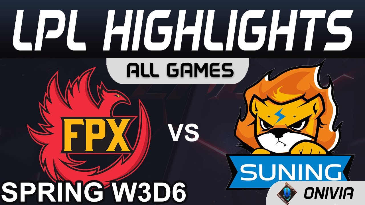 FPX vs SN Highlights ALL GAMES LPL Spring Season 2021 W3D6 FunPlus Phoenix vs Suning by Onivia