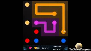 Flow Game Level - 21 [5x5] Beginners Pack Connect the Dots screenshot 4