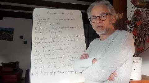 Mini-cours sur les groupes cycliques