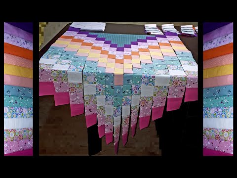 Пэчворк для начинающих.Учимся делать эскизы для барджелло. И шьём дорожку на стол.