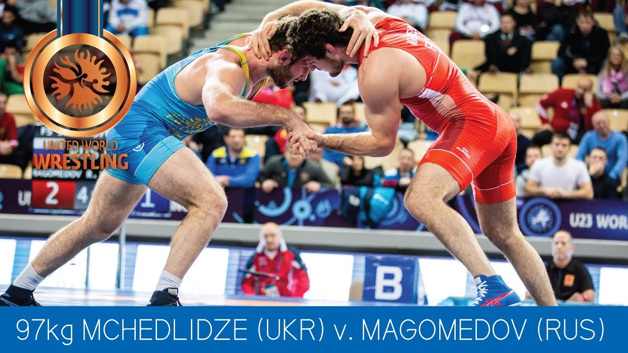 BRONZE FS - 97 kg: M. MCHEDLIDZE (UKR) df. R. MAGOMEDOV (RUS) by VPO1, 7-2