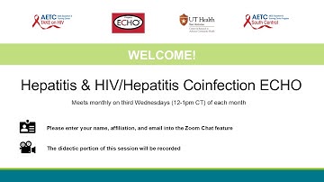 Hepatitis and HIV/Hepatitis Coinfection ECHO 10.15.2025