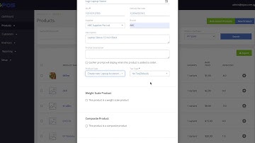 EPOS POS System - How To Add New Product
