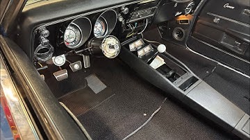 1968 Camaro console installation and test fitting