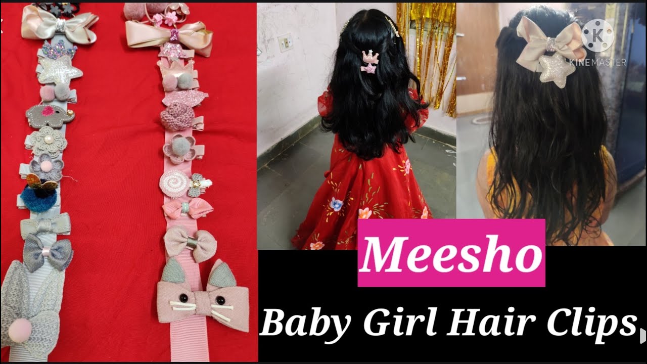 Meesho Baby Girl Hair Clips Cute Hair Bows Hair Accessories Set For
