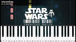 [Intermediate] The Imperial March - Star Wars | Piano Tutorial with Finger Numbers