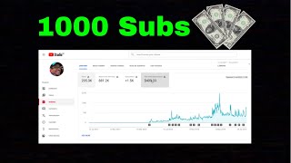 How much money do you make with 1000 Subscribers? by Blue Boy Backpacking 2,081 views 4 years ago 2 minutes, 50 seconds