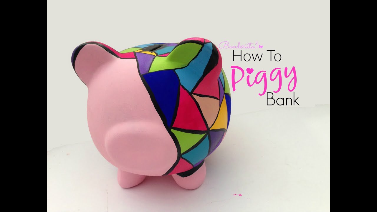 How To ♡ Piggy Bank - YouTube