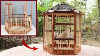 Make wooden bird cage at home - Wooden bird cage designs