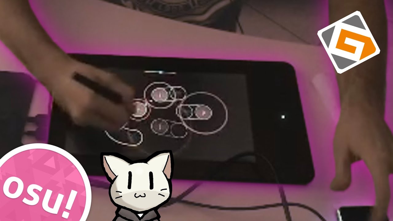 Playing osu! on a PEN DISPLAY (GAOMON PD1161) - YouTube