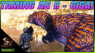Taming The Brand New R-Giganotosaurus! Ark Survival Evolved Genesis 2  Unofficial PVE