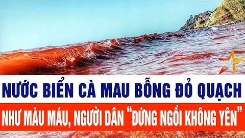 Nước biển Cà Mau bỗng đỏ quạch như màu máu, người dân “đứng ngồi không yên”