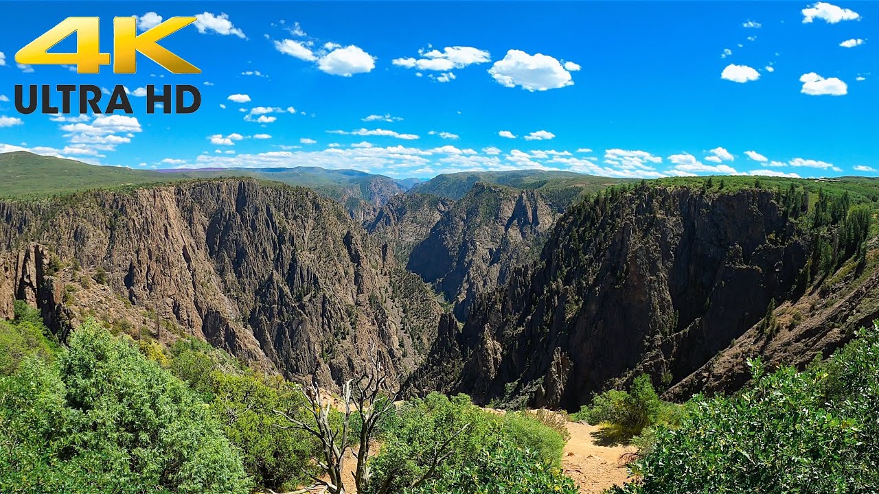 Black Canyon of the Gunnison National Park Complete Scenic Drive in Colorado 4K