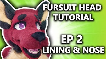 Line your Fursuit Head Base | How To | Fursuit Head Tutorial  EP 2