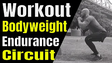 Bodyweight Endurance Circuit Workout - Best Fat Burn - Burpee, Squat Jump, Mountain Climber