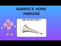 GABRIEL'S HORN PARADOX (UNIQUE CONCEPTS PART 2)