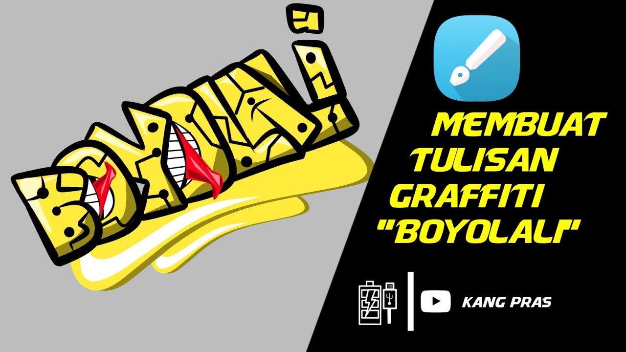 Membuat tulisan graffiti BOYOLALI menggunakan Infinite design 