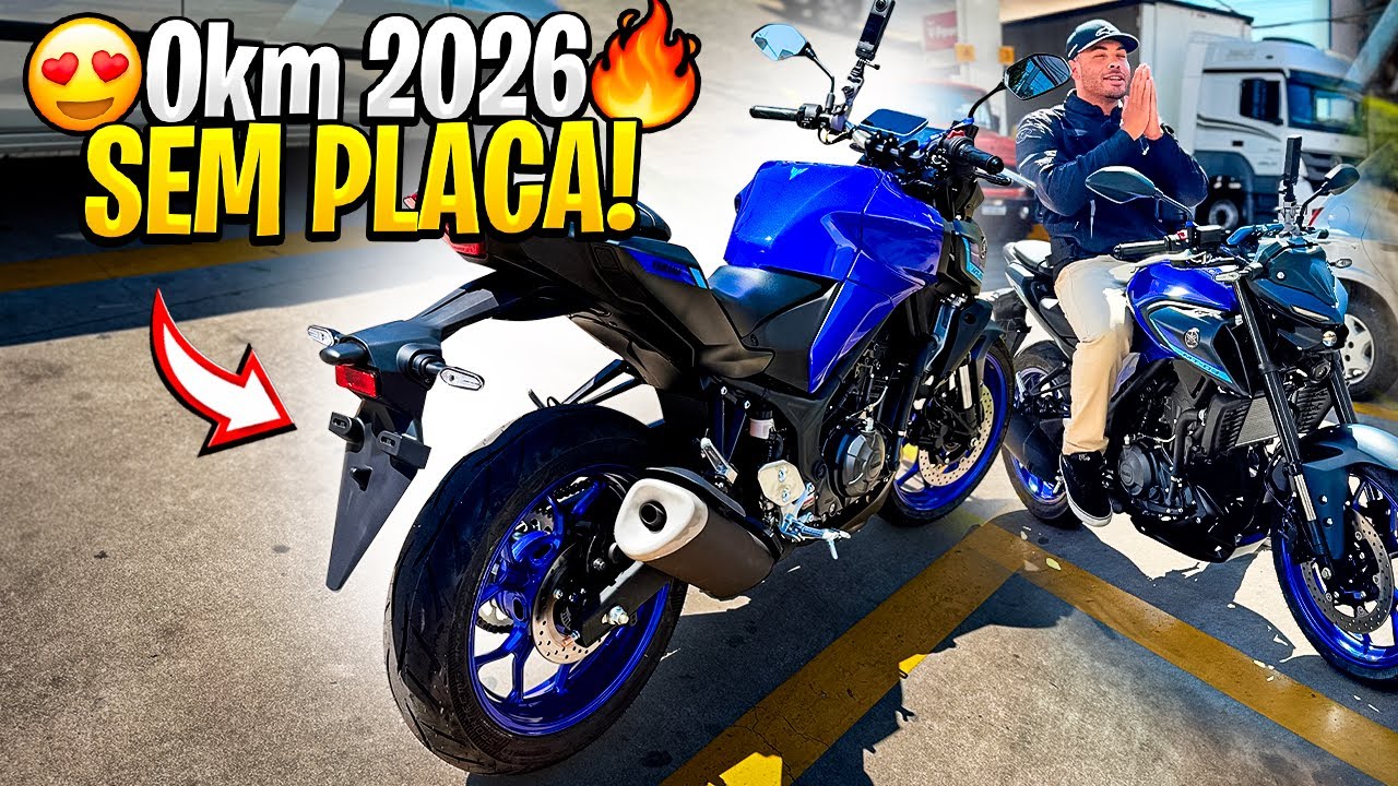DA YAMAHA PRA CASA DE MT 03 2026 0KM SEM PLACA - PRIMEIRO MOTOVLOG