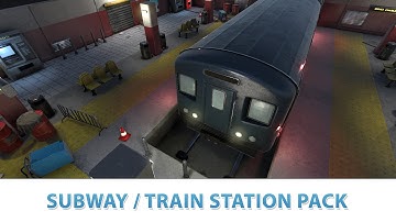 Subway / Train Station Unity Modular Environment Pack 1.1