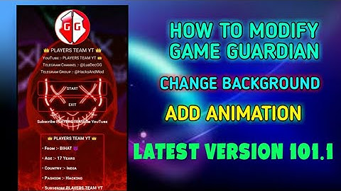 How To Create Mod Game Guardian || How To Change Game Guardian Background || Mod Game Guardian 101.1