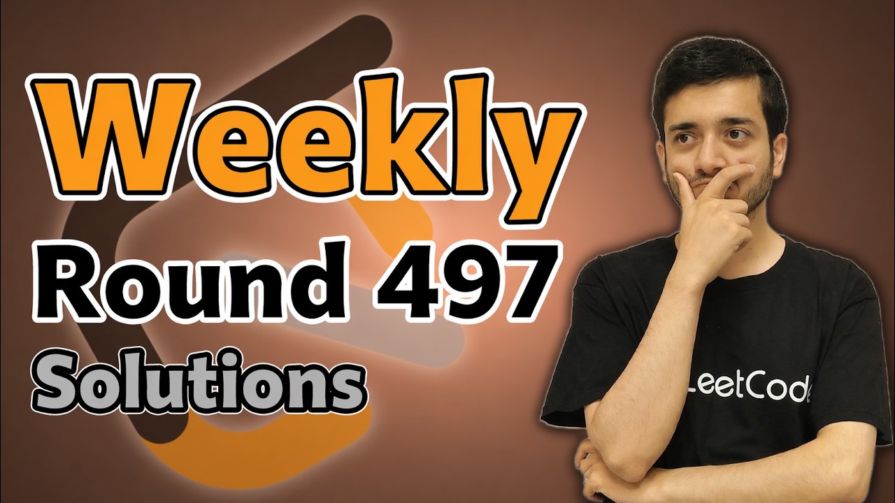 LeetCode Weekly 497 | Solutions by Former LeetCode Contest Coordinator ...