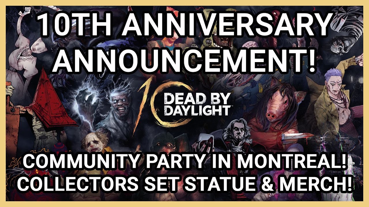 DEAD BY DAYLIGHT 10th ANNIVERSARY COMMUNITY PARTY! LTD HUNTRESS & SABLE ...