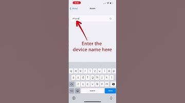 How to change device name in iPhone - Change Hotspot Name #shorts