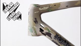 How to paint a bike camo in your garage!