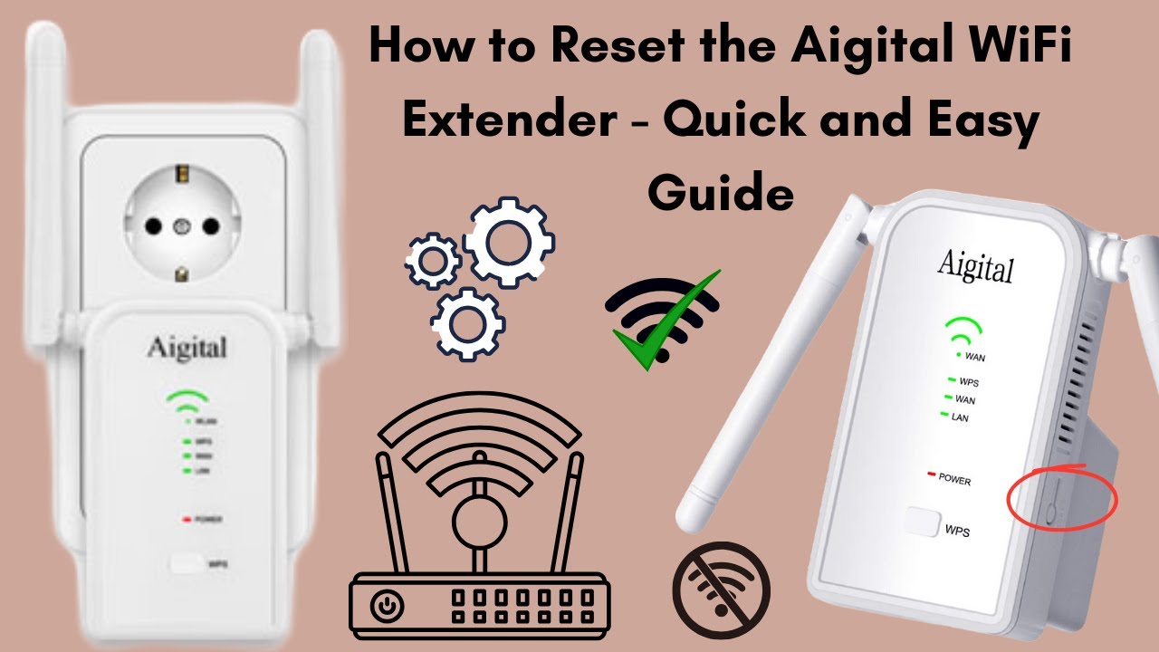 How to Reset the Aigital WiFi Extender - Quick and Easy Guide - YouTube