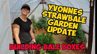 #strawbalegarden Strawbale Garden Update: Building Bale Boxes