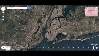 New York City - Urban Sprawl Time Lapse