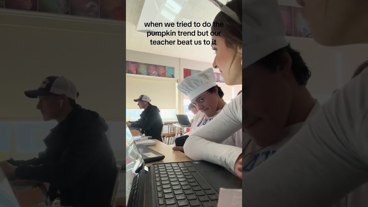 When we tried to do pumpkin trend Video by notsophiasouzas