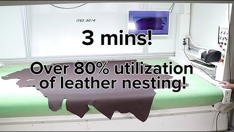 Leather Saving Nesting — 3 mins, over 80% utilization rate, how this company achieve it? 【ITS3-3014】