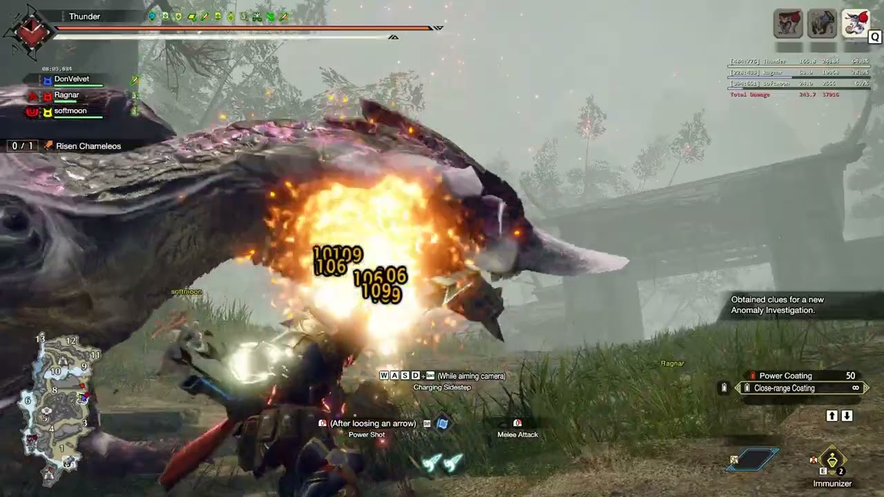 Monster Hunter Rise Sunbreak - Gameplay 286 - Anomaly Investigation: Risen Chamaleos Lv 165