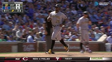 PIT@CHC: Polanco comes home on a throwing error