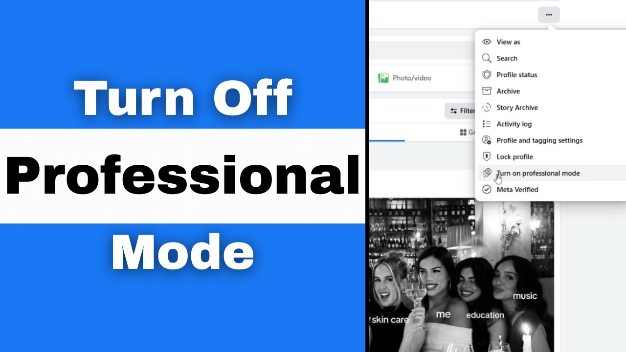 How To Turn Off Professional Mode On Facebook