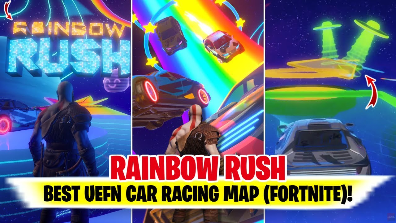 Fortnite RAINBOW RUSH Walkthrough Gameplay RAINBOW RUSH Fortnite