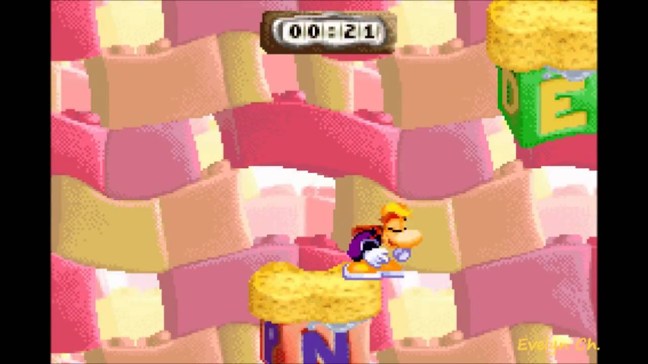 Gameplay - Rayman Raving Rabbids #004 [GBA] Toy Box - YouTube