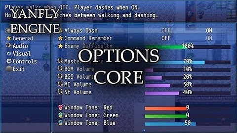 YEP.165 - Options Core - RPG Maker MV