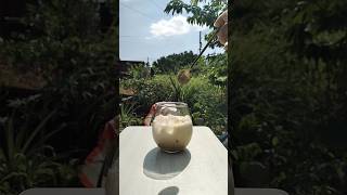 NUTTY ICED COFFEE #homemade #iced #city #shorts #asmr #science #addict #lover #coffee #easy #recipe