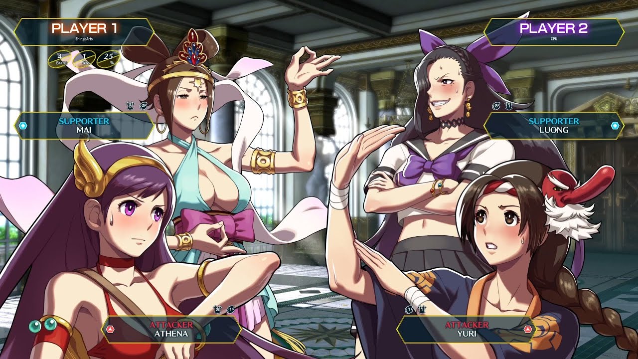Athena & Mai vs Yuri & Luong - SNK HEROINES Tag Team Frenzy