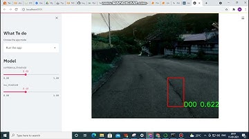 Road damage detection streamlit app video